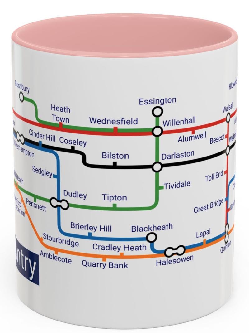 Black Country themed metro mug