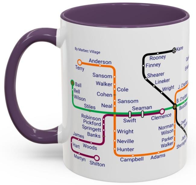 England Metro Mug – Legends & Icons Edition