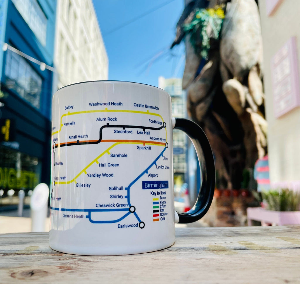 Birmingham Metro Map Mug: Unique Local Gift