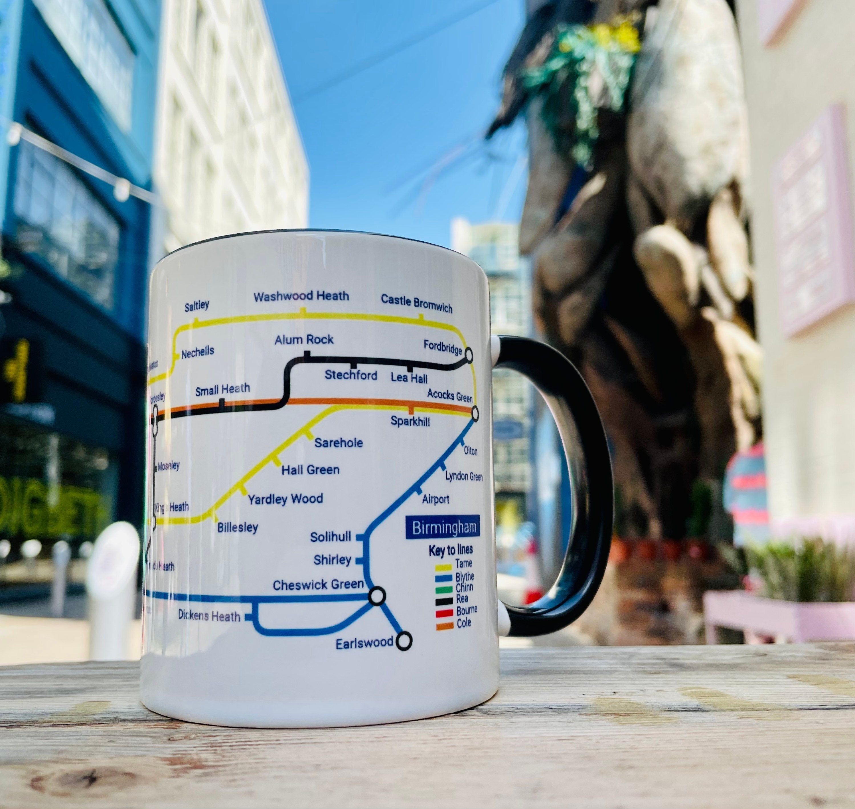 Birmingham Metro Map Mug: Unique Local Gift