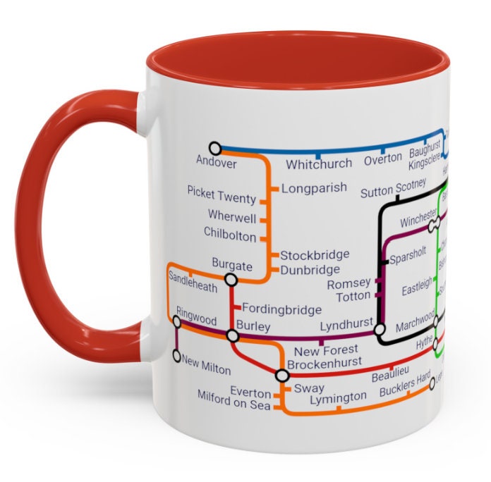 Hampshire Metro Mug: Winchester, Basingstoke, Farnborough