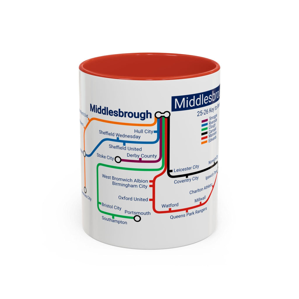 Middlesbrough Football Mug: 2025/26 Season Fixtures, Unique Fan Gift