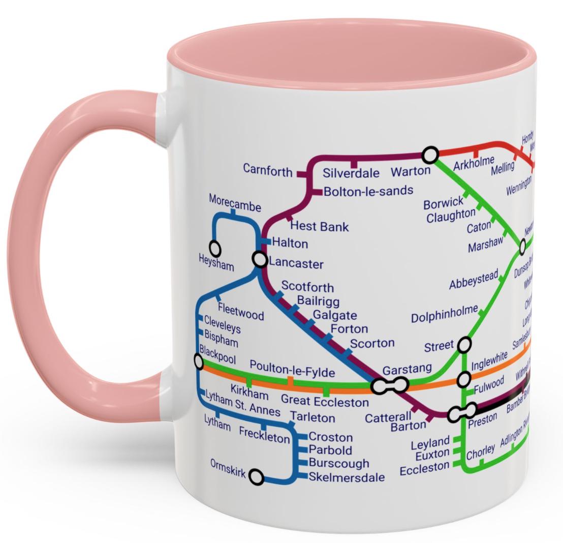 Lancashire Metro Mug: Unique Local Gift - Love Lancs