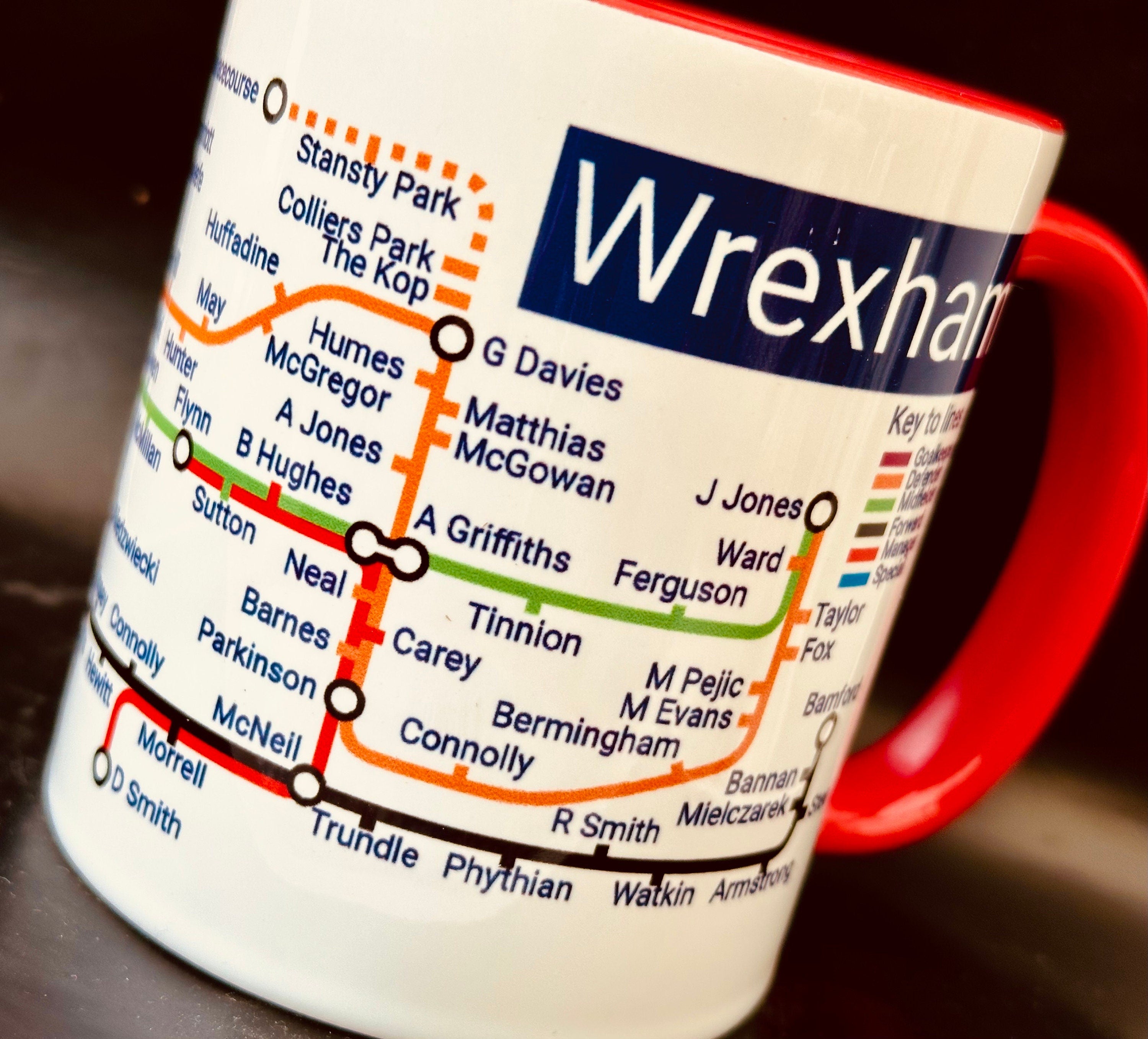 Wrexham Football Legends Mug: Racecourse Memories Fan Gift