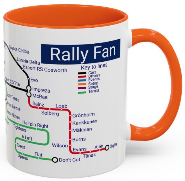 Rally Fan Metro Mug • Motorsport Enthusiast Gift