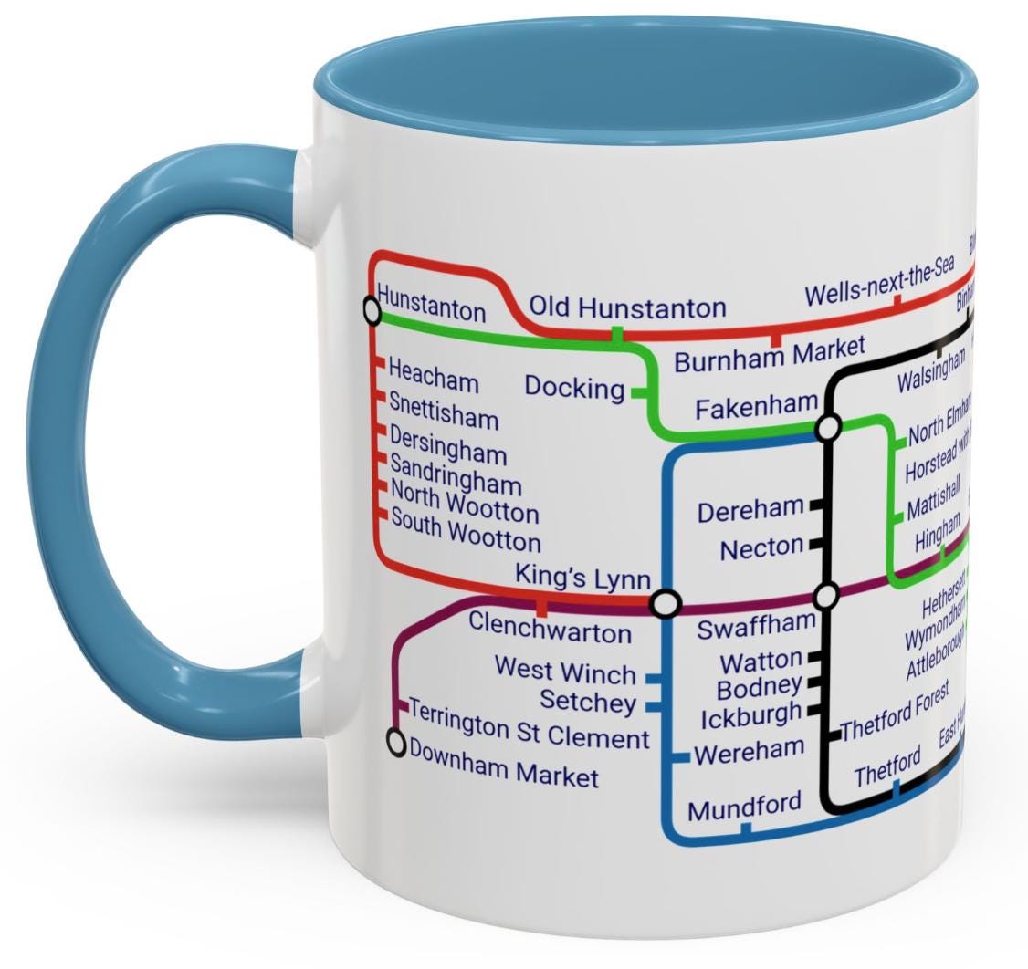 Norfolk metro mug,Norfolk Gifts, Norfolk Gifts,Norfolk Souvenir, Norfolk mug, Norwich ,Great Yarmouth,Norfolk Broads,Norwich City,Hunstanton