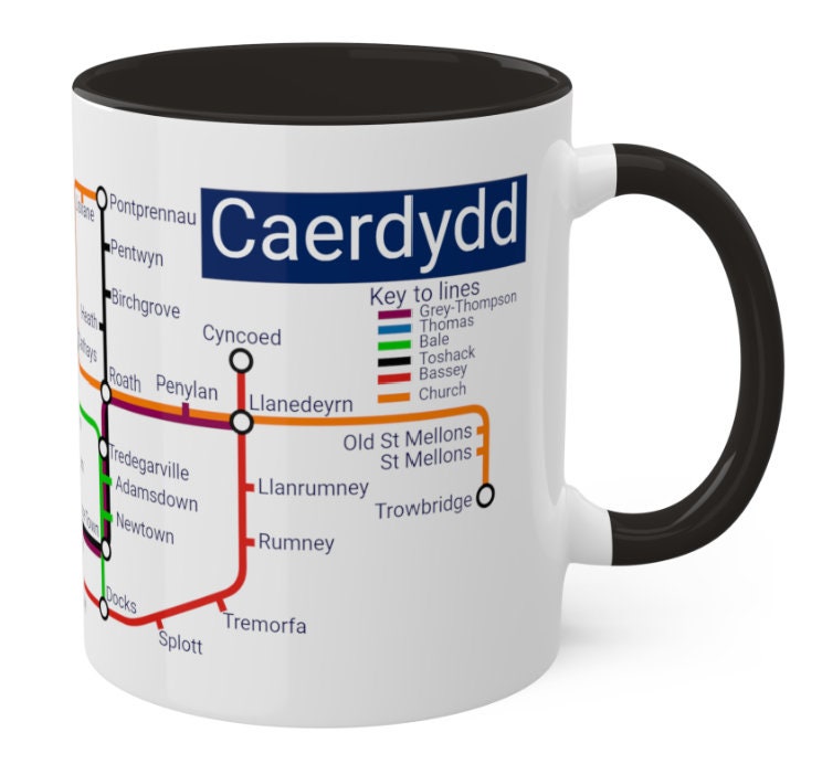Cardiff Metro Mug: Caerdydd Souvenir Gift