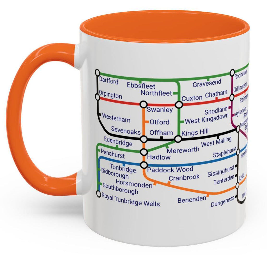 Kent Metro Mug: Canterbury, Dover, Margate Souvenir