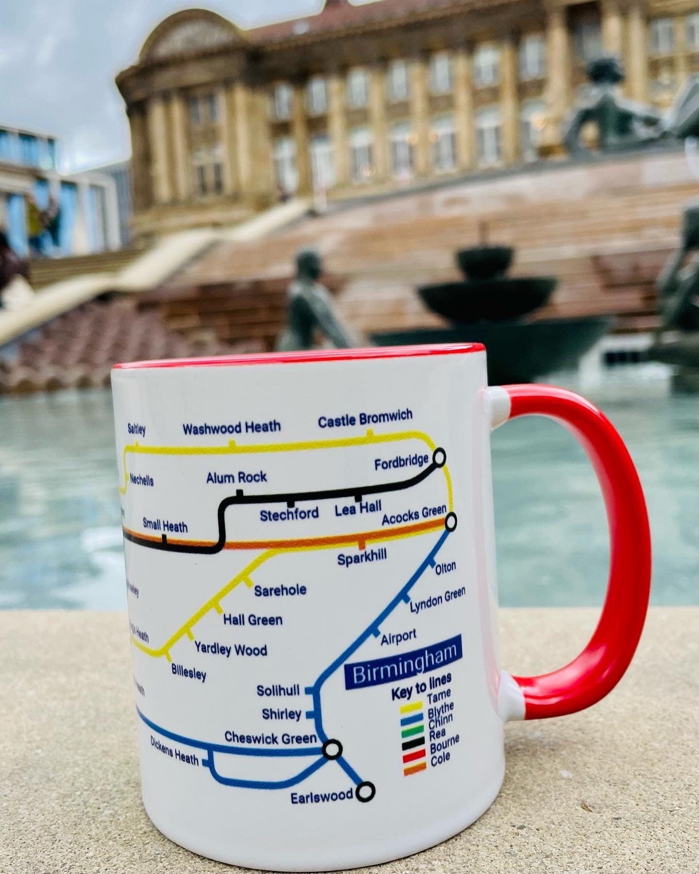 Birmingham Metro Map Mug: Unique Local Gift