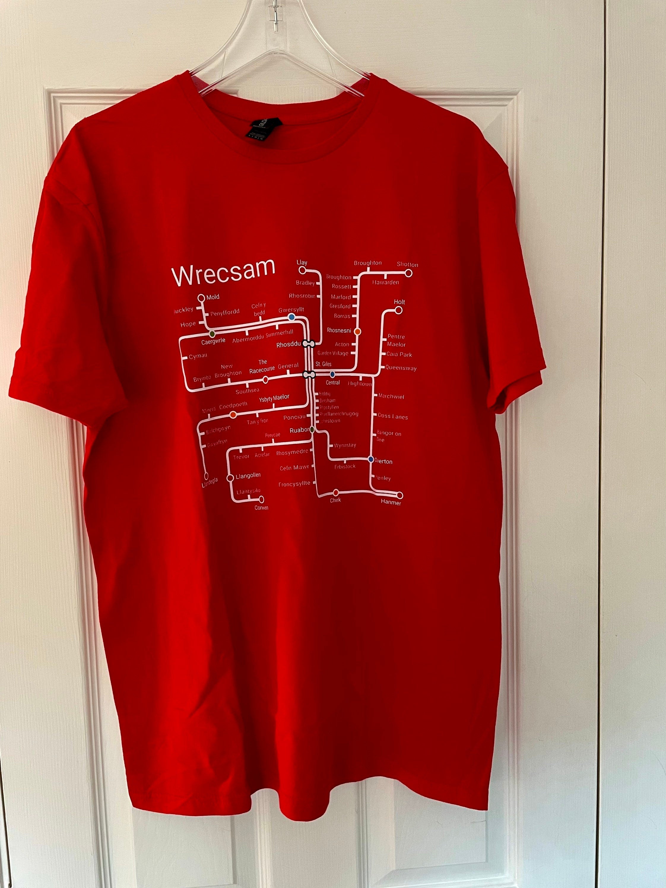 Wrexham metro TShirt. Hammer to Shotton