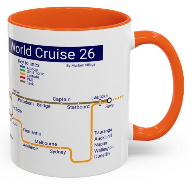 World Cruise 26 - Arcadia -  Metro Design - Limited Edition