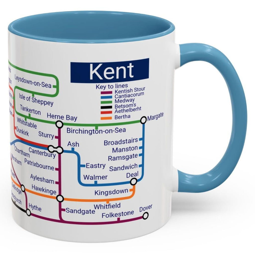 Kent Metro Mug: Canterbury, Dover, Margate Souvenir
