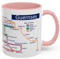 Guernsey Metro Map Mug: Channel Islands Souvenir
